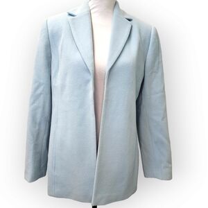 Dialogue Wool Blend Blazer Jacket Ice Blue Women's Size 10